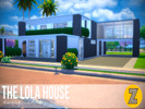 Sims 4 — THE LOLA HOUSE by zara-sims — This house has 3 bedrooms, 2,5 bathrooms, kitchen, dining room, bar, homeoffice,