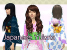 Sims 4 — Japanese Yukata by arikasa2 — Japanese Yukata for female in 6 patterns