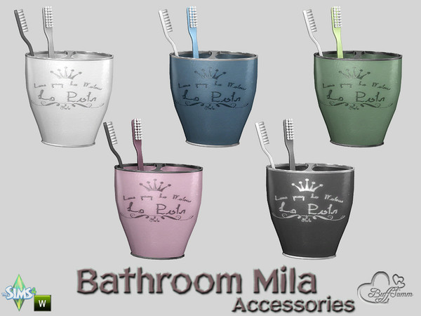 Sims 4 — Mila Bath Acc Toothbrush by BuffSumm — Part of the *Bathroom Mila*