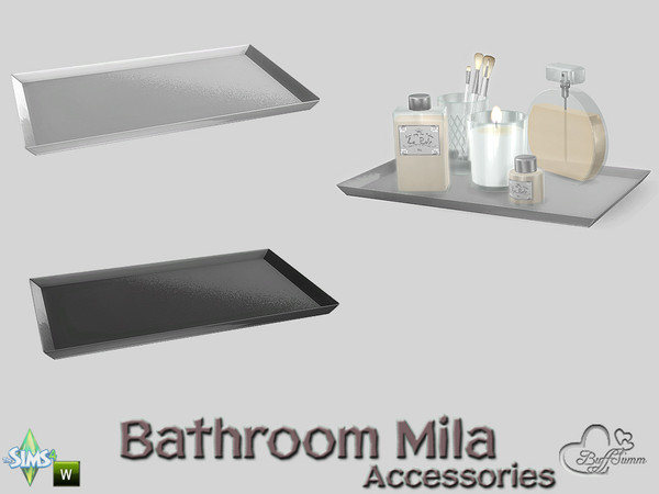 Sims 4 — Mila Bath Acc Tray v3 by BuffSumm — Part of the *Bathroom Mila*
