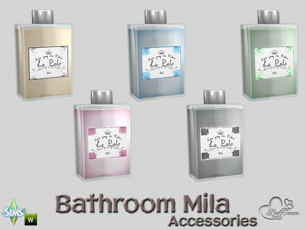 Sims 4 — Mila Bath Acc Perfume v2 by BuffSumm — Part of the *Bathroom Mila*