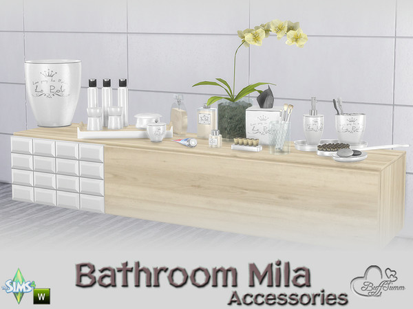 Sims 4 — Mila Bathrom Accessories by BuffSumm — Is there any way to cross borders between differnt worlds? With MILA you
