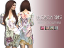 Sims 4 — Blossom Dress by Catus — Unisex New mesh Comes in 4 colors Custom thumbnail Please do not re-upload or claim as