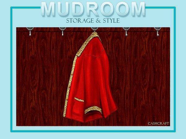 Sims 3 — Mudroom Jacket by Cashcraft — An all-weather jacket to hang on a hook. Created by Cashcraft for TSR.