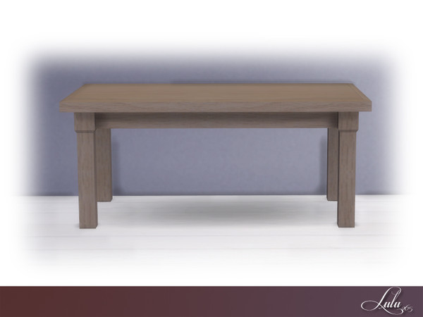 Sims 4 — Pentworth Dining Table by Lulu265 — Part of the Pentworth Dining Set 3 Colour Variations Included 