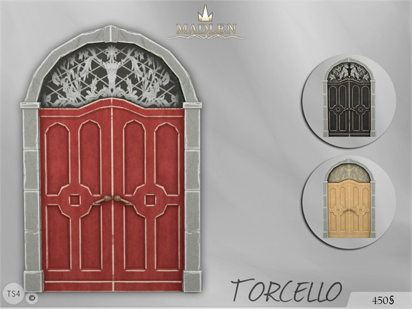 Sims 4 — Madlen Torcello Door by Madlen — New european style door for your simmies! You cannot change the mesh, but feel