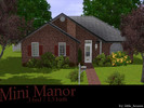 Sims 3 — Mini Manor by little_houses — Mini manor is a charming little home that features three bedrooms and one and a