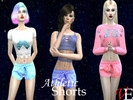 Sims 4 — ATHLETIC SHORTS - Spa Day needed by Viktoria_Esp — Shorts for sports. You can also use them as shorts to sleep.