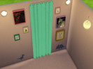 Sims 4 — Cute Curtains by SweetAshGamer — a simple yet cute turquoise curtain and an amazing abstract curtain!