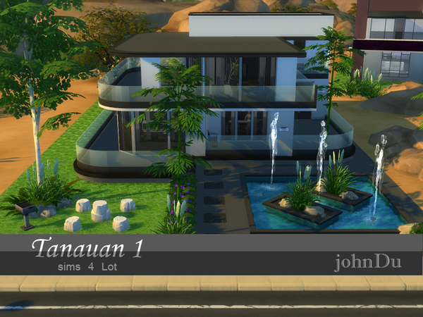 Sims 4 — Tanauan 1 by johnDu — A beautiful small modern house with one bedroom, one bathroom, kitchen, dining area and a