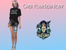 Sims 4 — Over Your Dead Body Tattoo by Tiramisims — A thigh tattoos for your female sims inspired by Wednesday !