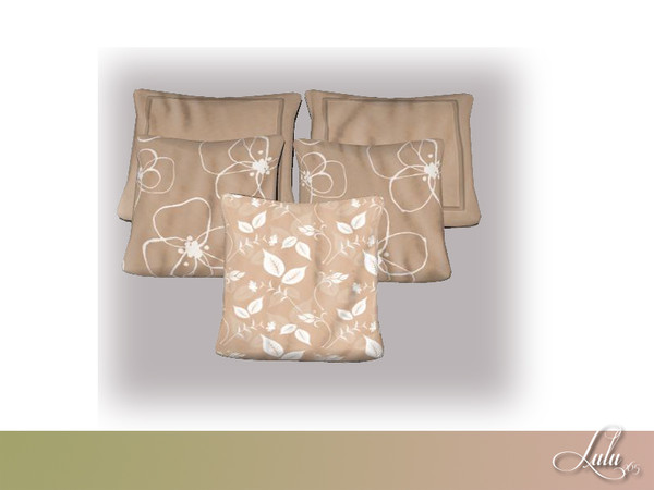 Sims 4 — Country Dreams Decor Bed Pillows  by Lulu265 — Part of the Country Dreams Set 3 variations included 