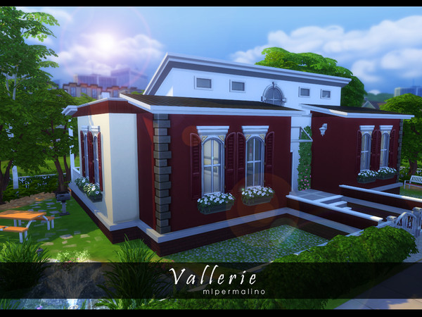 Sims 4 — Vallerie by mlpermalino2 — Vallerie is a small Bungalow home that has 2 bedrooms, living area, toilet and bath,