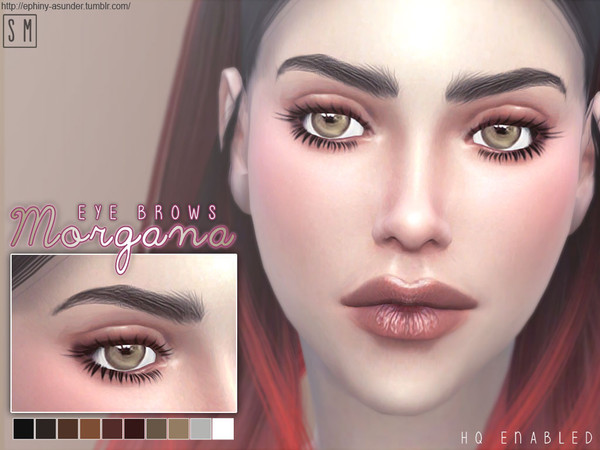 Sims 4 — [ Morgana ] Eyebrows by Screaming_Mustard — New fuller soft arch female brows. For females, child +. With custom