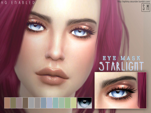 Sims 4 — [ Starlight ] - Eye Mask by Screaming_Mustard — Simple cartoony eyes in 12 shades. For males and females, child