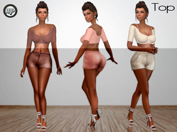 Sims 4 — MP Nathalia's Crop Top by MartyP — ~Teen to Elder sims ~For woman only ~10 tops ~CAS thumbnail ~Can be found in