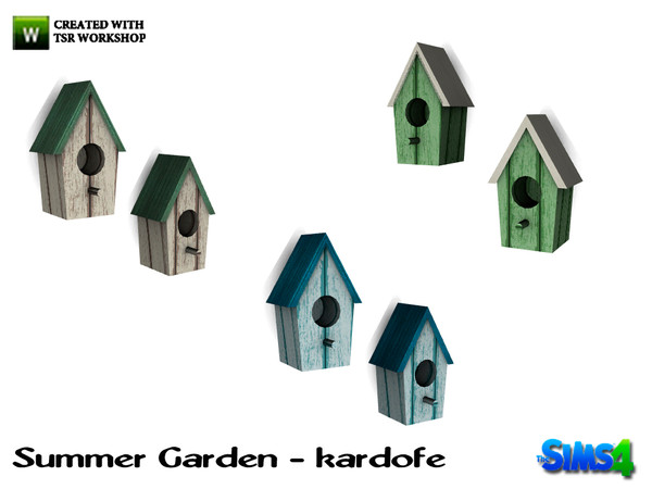 Sims 4 — kardofe_Summer Garden_Houses by kardofe — Birdhouses, are just decorative 