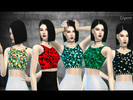 Sims 4 — Ciyem_geometri tank top by Ciyem — ---Geometri top with 6 different colours. ---this is my first cc so if it's