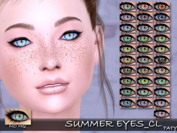 Sims 4 — [Ts4]Taty_SummerEyes_CL by tatygagg — - Female, Male - Human, Alien - Child to Elder - Hq Compatible