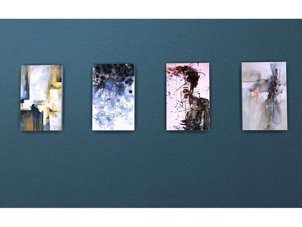 Sims 4 — Adelina Paintings by soloriya — Four awesome modern abstract paintings. Part of Adelina set. 4 color variations.