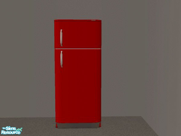Sims 2 — Contempo Kitchen - Fridge by MysticVelvet — Fridge in Red. to match my Contempo kitchen.