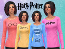 Sims 4 — Ladies' Harry Potter Tops by fornoraisin — Ladies' Harry Potter Tops 4 styler/colors included Can be worn on