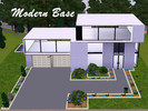 Sims 3 — Modern Base by AnaLunaM — This house is a large modern home ideal for holidays. It contains three floors. The