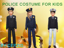 Sims 4 — Police costume for kids by cepzid — -Male and Female -Masculine and Feminime -3 colors -Conversion from adult