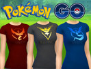Sims 4 —  by mhmattman — Represent your Sim's Go team with these tees, whether you're Valor, Instinct or Mystic! Male