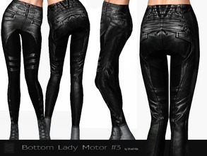 Sims 3 — Bottom Lady Motor #3 by Shushilda2 — Leather bottom for a real biker - 1 recolourable channels