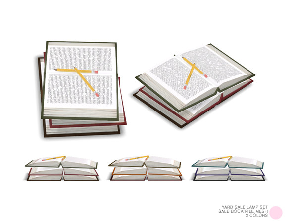 Sims 4 — Sale Book Pile Mesh by DOT — Sale Book Pile Mesh by DOT of The Sims Resource