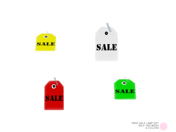 Sims 4 — Sale Tag Mesh by DOT — Sale Tag Mesh by DOT of The Sims Resource