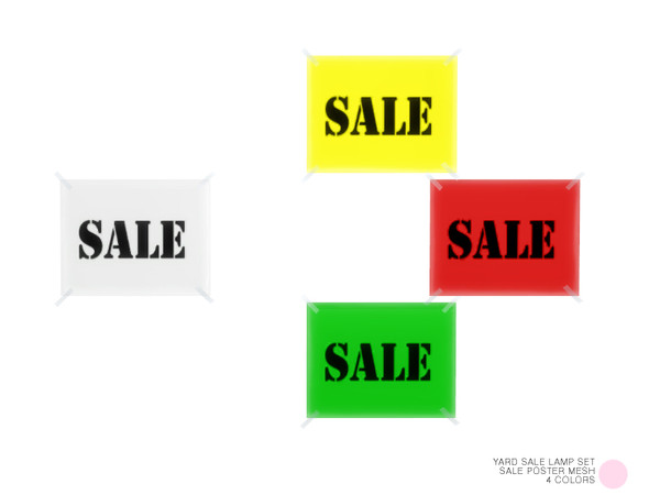 Sims 4 — Sale Poster Mesh by DOT — Sale Poster Mesh by DOT of The Sims Resource