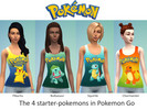 Sims 4 — Pokemon Top by Aramis_Roxo — The absolute must have for your pokemon fan sim. Shirt with motives at the pokemon