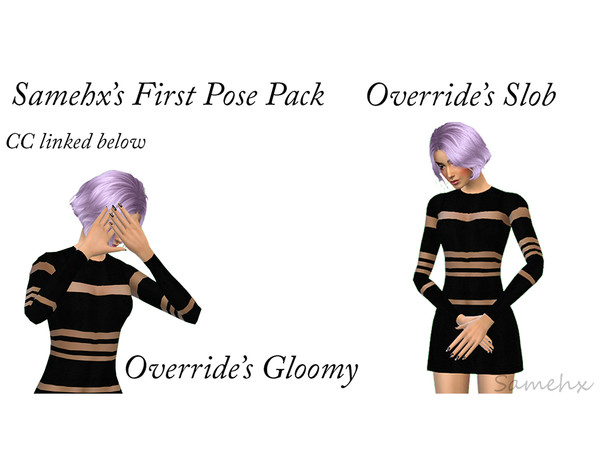 Sims 4 — [CAS] 2 pose pack- by Samehx by samehx — My first pose pack! Took a while but I like them. Accessible through: