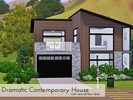 Sims 3 — Dramatic Contemporary with Second floor deck by Eke_Salom — Contemporary house with second floor deck featuring