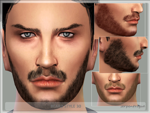 Sims 4 —  Beard Style 30 by Serpentrogue — For males Teen to elder 7 colours