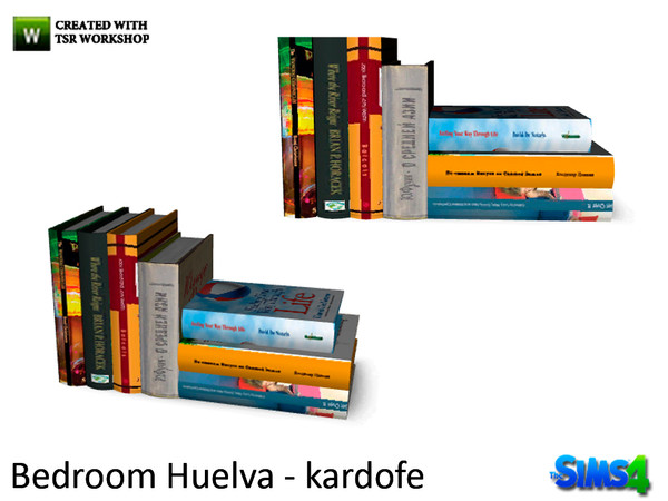 Sims 4 — kardofe_Bedroom Huelva_Books2 by kardofe — Group many books to decorate 