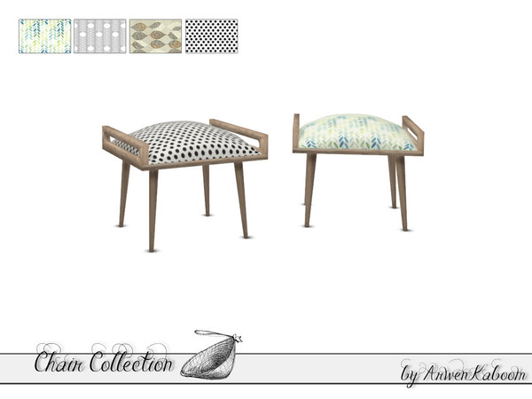 Sims 4 — Chair Collection - Dining Chair 2 by ArwenKaboom — Dining chair in four recolors. Made by ArwenKaboom for TSR