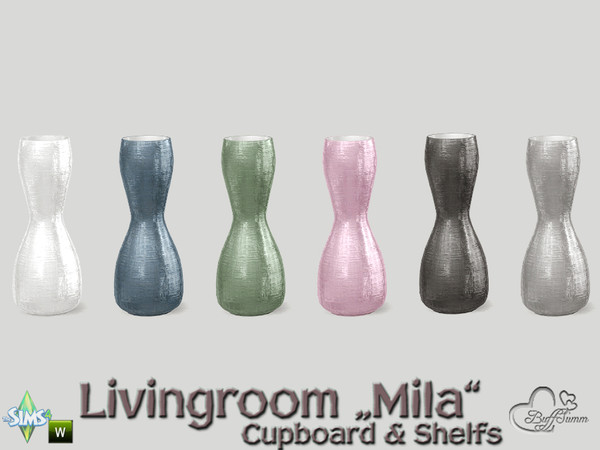 Sims 4 — Mila Living Vase Sandclock by BuffSumm — Part of the *Livingroom Mila*