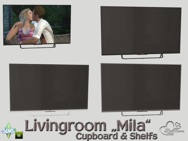 Sims 4 — Mila Living TV by BuffSumm — Part of the *Livingroom Mila*