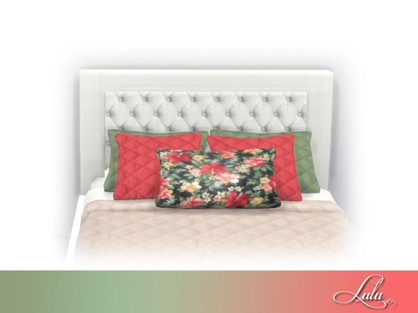 Sims 4 — Belcourt Bedroom Decor Pillows  by Lulu265 — Part of the Belcourt Bedroom Set 3 variations included Please do