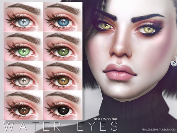 Sims 4 — Water Eyes N100 by Pralinesims — Eyes in 35 colors, all ages and genders