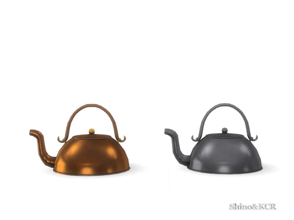 Sims 4 — French Quarter - Kettle by ShinoKCR — Decorative Kitchen Ware for antique Kitchens
