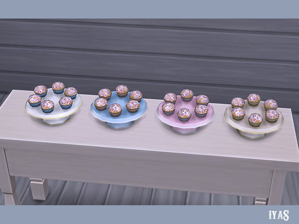 Sims 4 — Cupcakes by soloriya — Six delicious and colorful cupcakes. 4 color variations. Part of Sweet Dreams set.