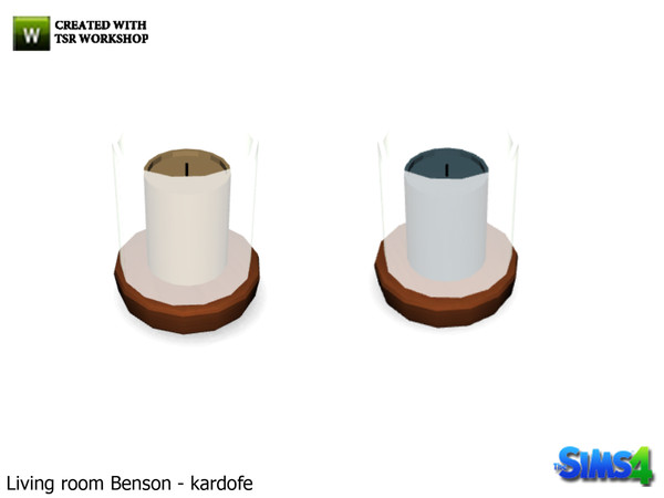 Sims 4 — kardofe_Living room Benson_Chandelier by kardofe — Crystal glass with wooden base to place a large candle, to