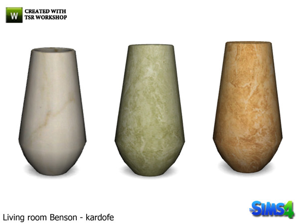 Sims 4 — kardofe_Living room Benson_Vase by kardofe — Decorative Vase in three different textures 
