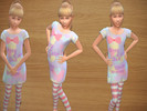 Sims 4 — Keep Calm children's Dress - Get Together needed by Kyraz — Keep Calm and wear bows female children's dress,