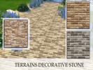 Sims 4 — Terrains Decorative Stone by Irinochka4 — 4 This is a Set with 3 Creations -