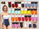 Sims 4 — Swimwear Adidas by rttraldi — Swimwear Adidas 31 combinations of colors. Standalone